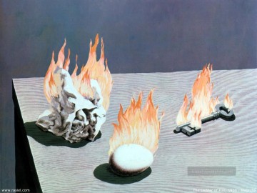  leiter - die Leiter des Feuers 1939 René Magritte